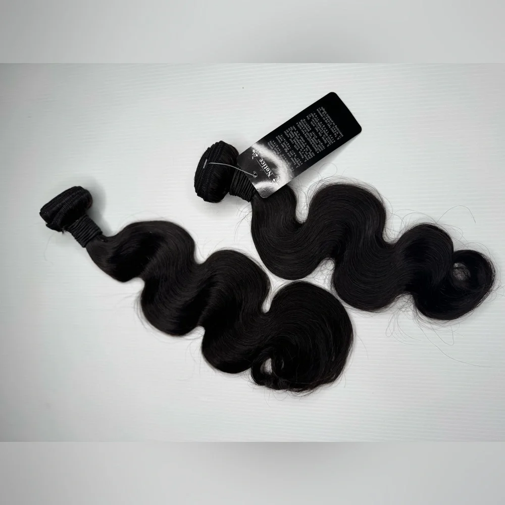 100% Human hair Body Wave Weft Hair Extensions in 16 In